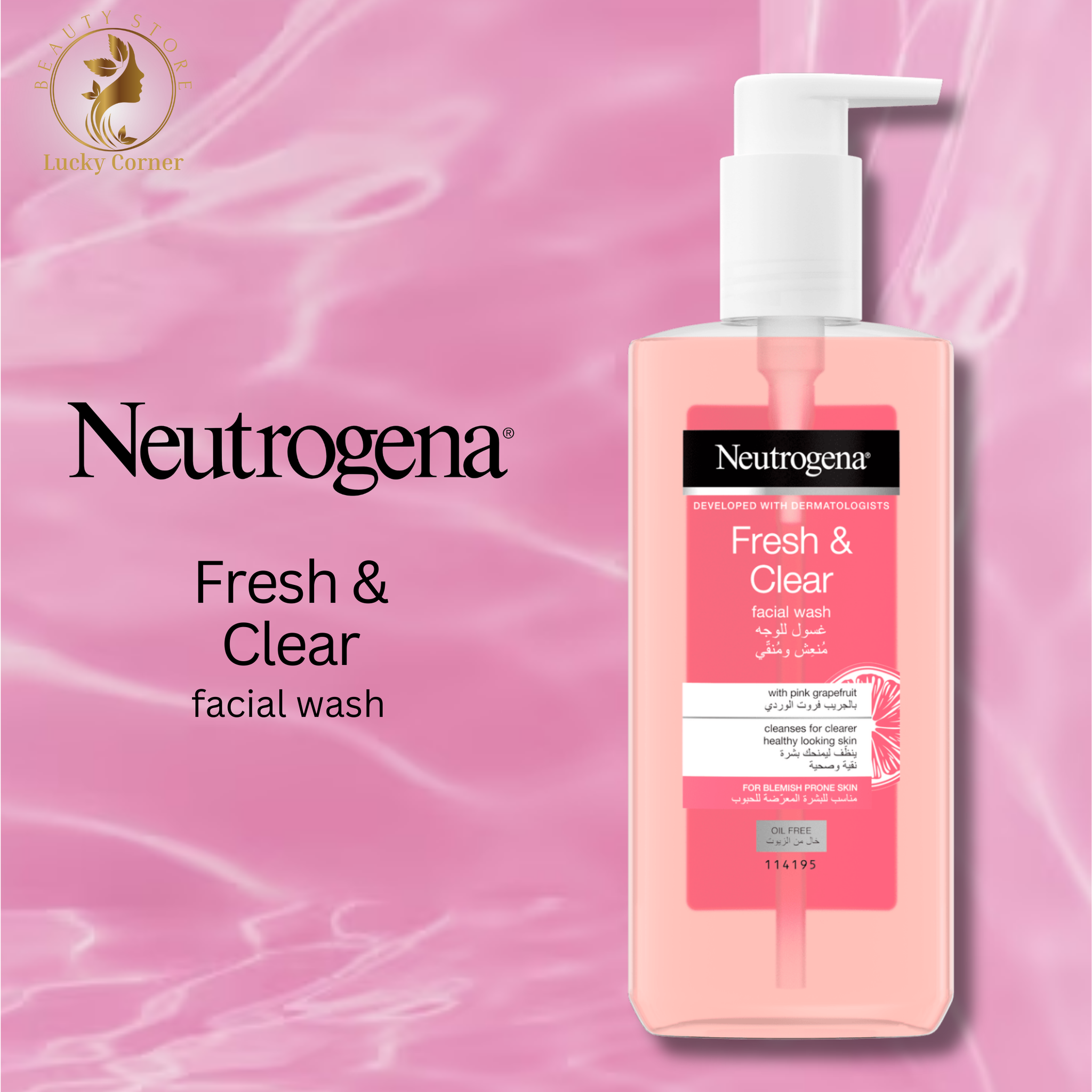 Neutrogena® Fresh & Clear Facial Wash with Pink Grapefruit_0