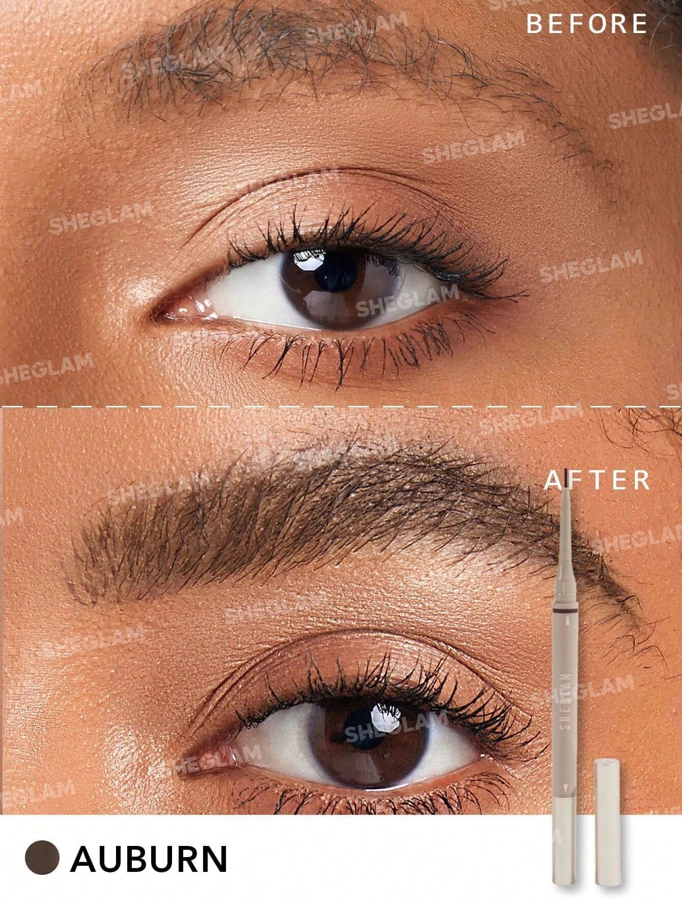 SHEGLAM Brows On Demand 2-In-1 Brow Pencil - Auburn_3