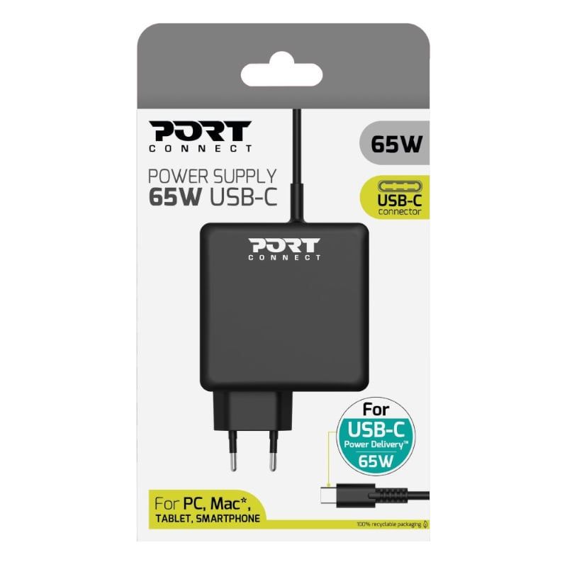 Port Connect Type-C 65W Universal Notebook Adapter_1