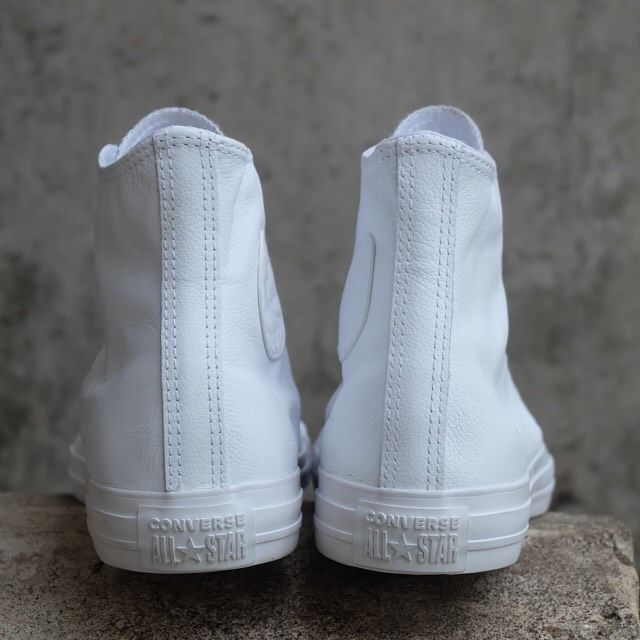 Converse All Star Hi Leather "All White"_2