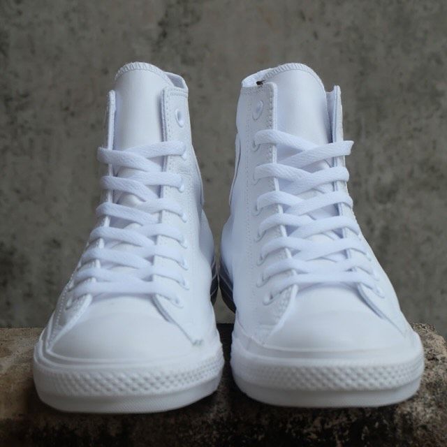 Converse All Star Hi Leather "All White"_1