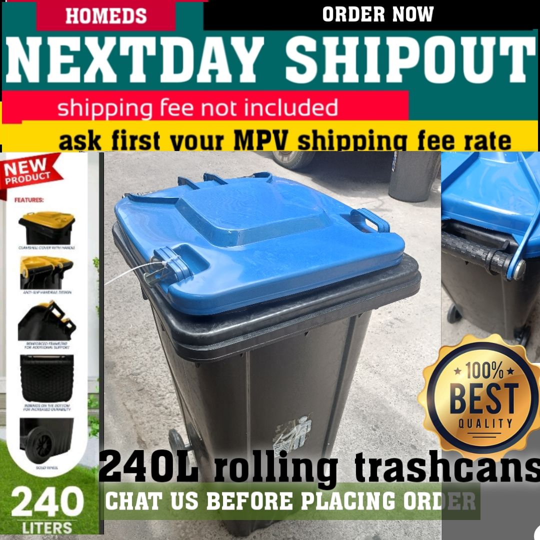 240Liters Rollingbin trashcan with wheels_0