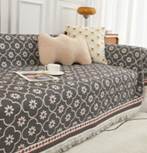 (D99) Mia Clover Multi purpose cloth (grey) 180*230cm (discontinued design)_0