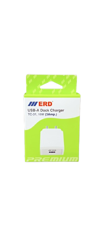 ERD TC-31 (15W 3Amp.) USB-A Dock Charger_1