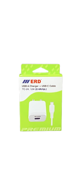 ERD TC-24 (12w 2.4Amp.) Mobile Charger With Type-C Cable_2