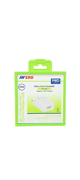 ERD Pro Series TC-121 20W USB-A Fast Charger (QC Protocol Dock Only, White)_1