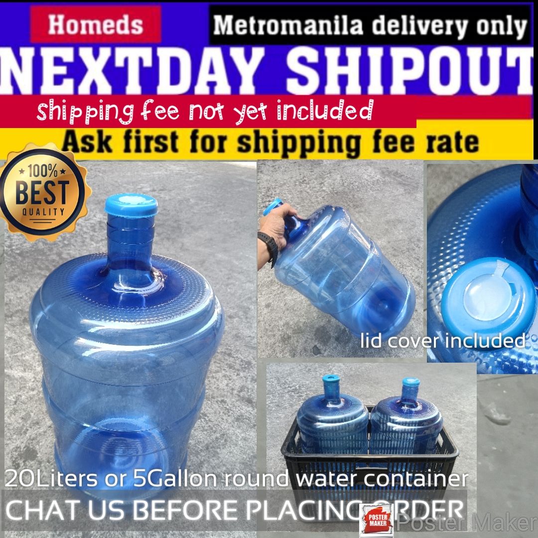 5gal round water container_0