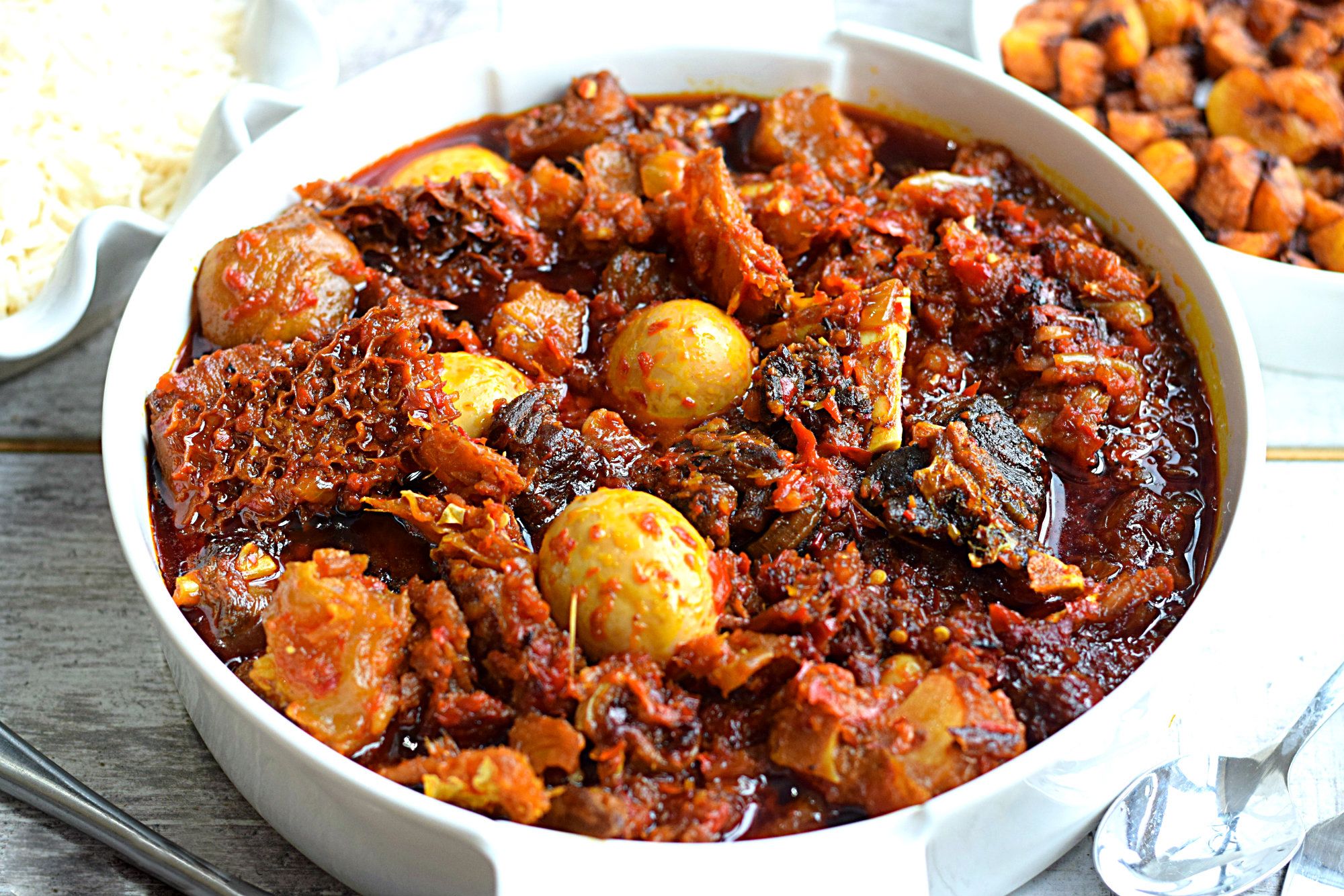 Palm Oil Stew with Dry Fish_0