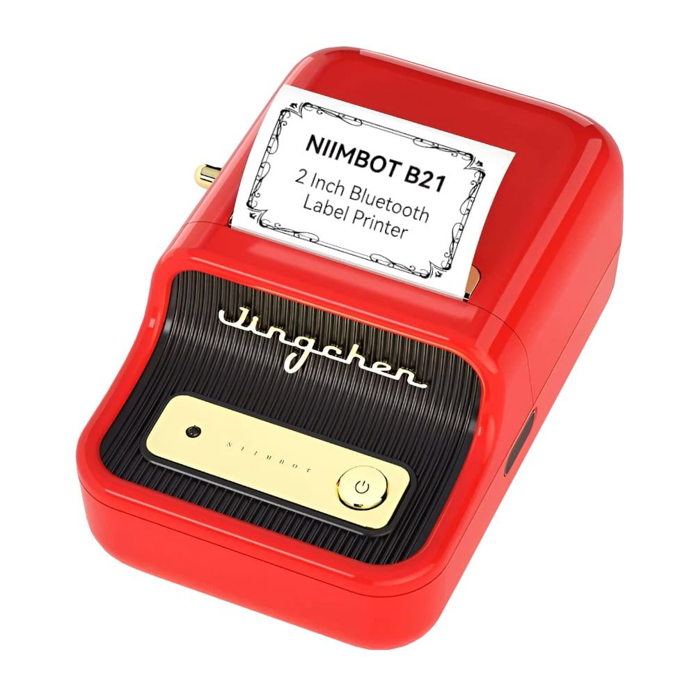 Niimbot B21 Portable Thermal Label Printer – Red_0