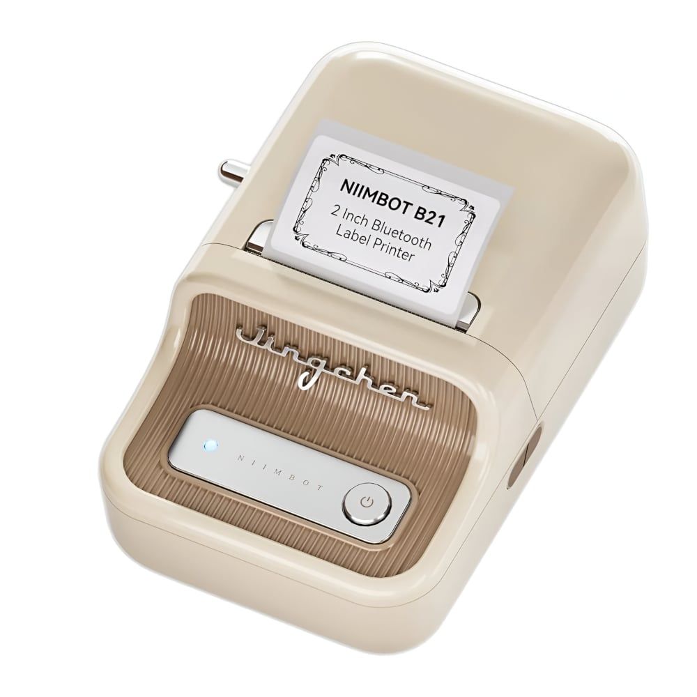 Niimbot B21 Portable Thermal Label Printer – Cream_0