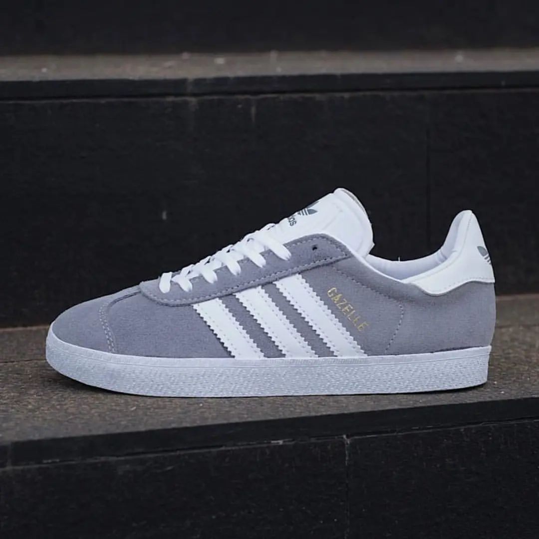  Adidas Gazelle "Grey/White"_2