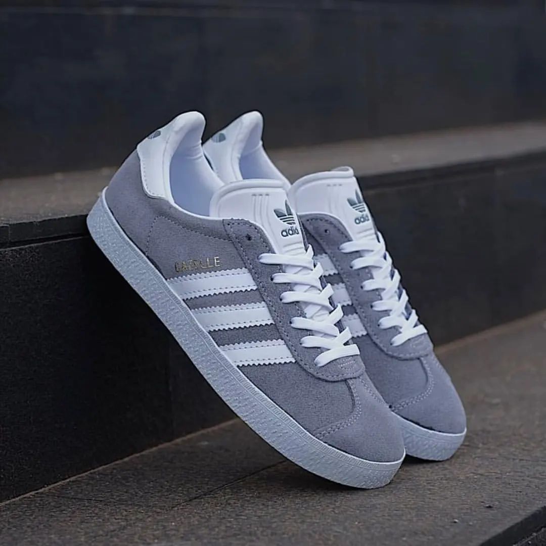  Adidas Gazelle "Grey/White"_0