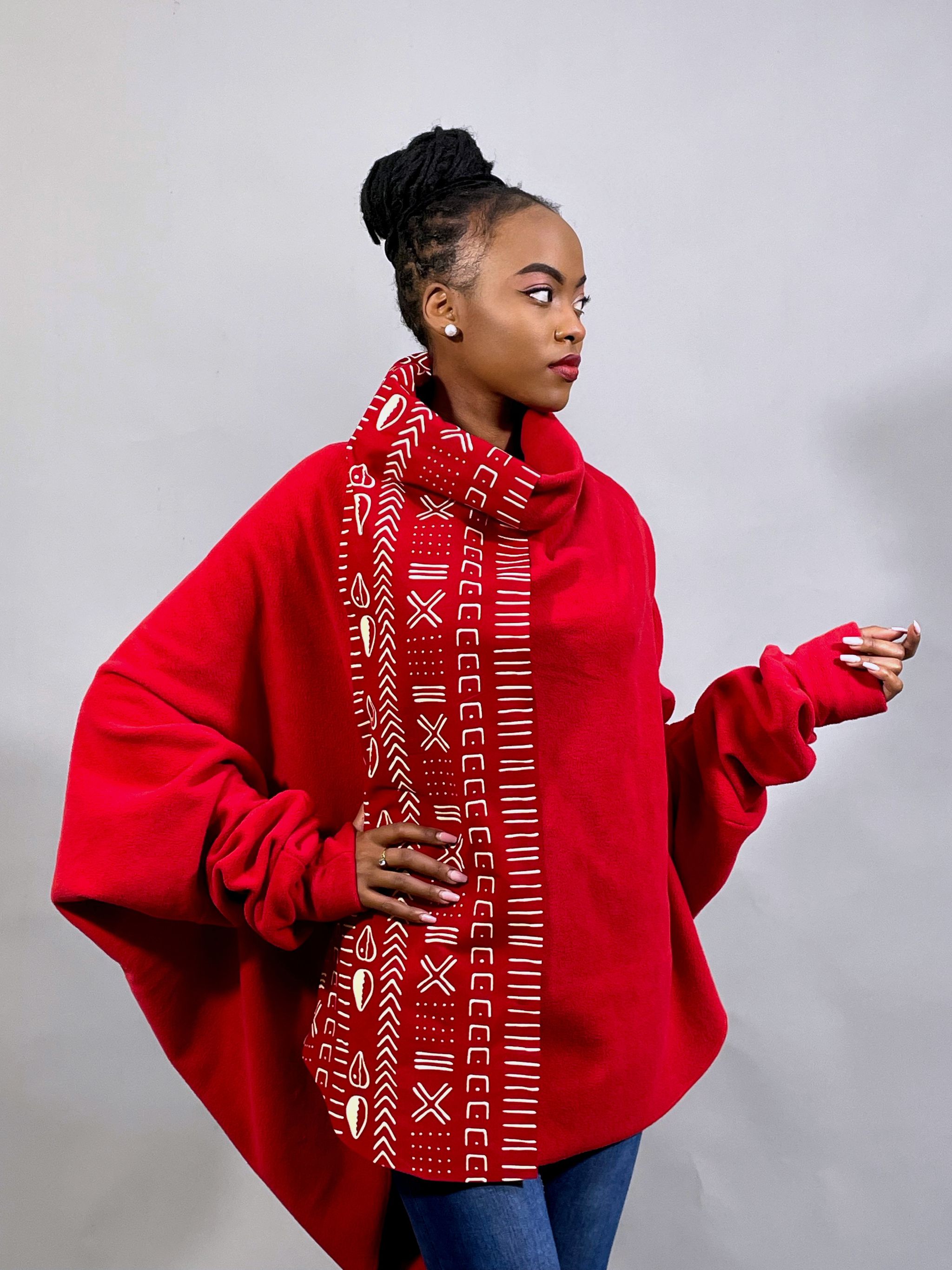 Ascili Snuggy Cardigan - Red / Ankara_0