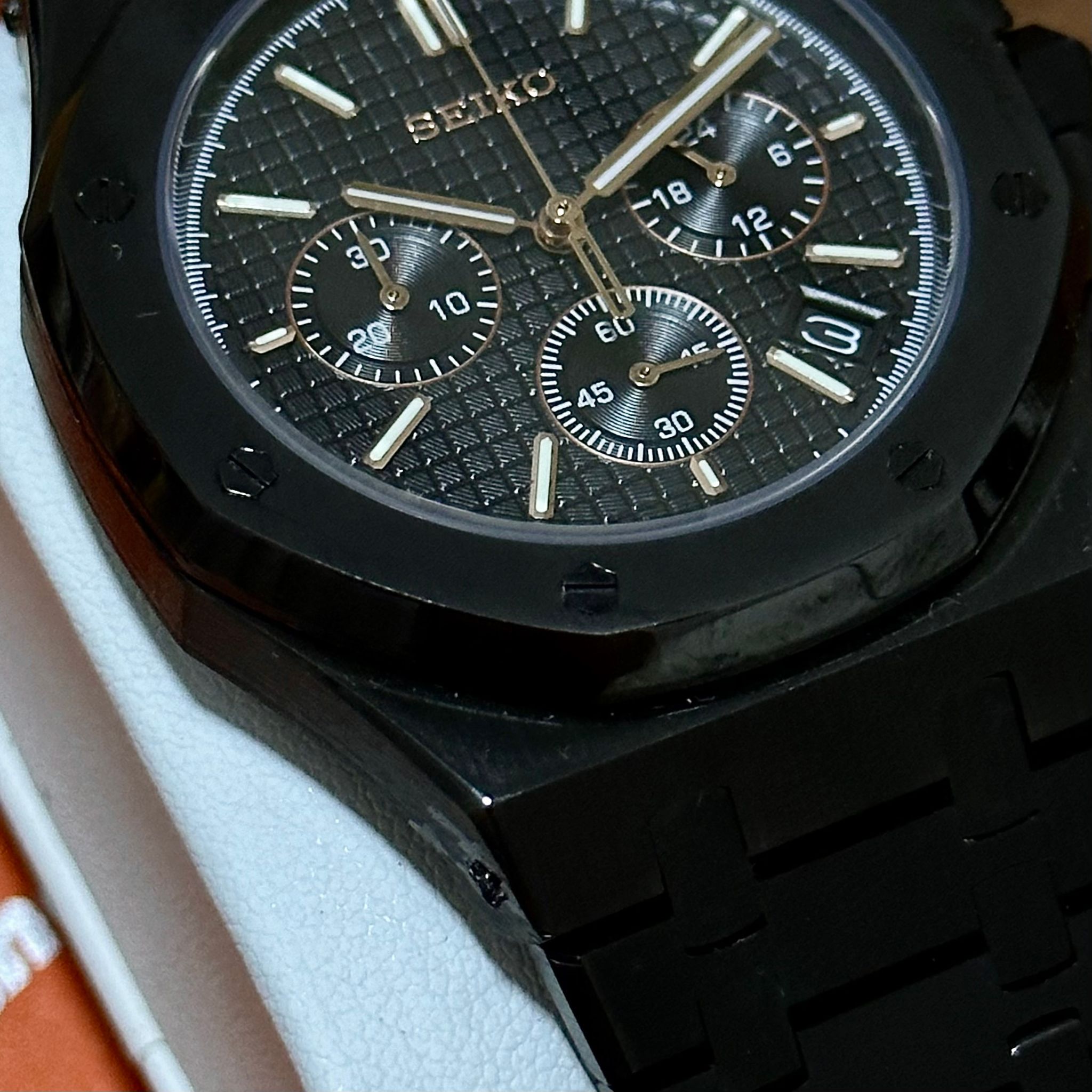 Black Rose Gold Chronograph Royal Oak AP _5