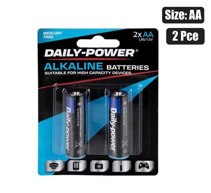 BATTERIES ALKALINE SIZE:AA / LR6 2PCE_0