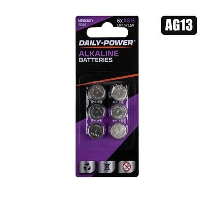 BATTERIES BUTTON AG-13 / LR44 CARD-OF-6_0