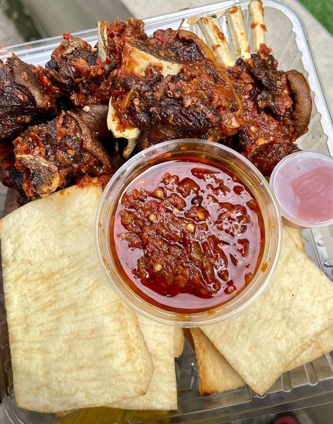 Goat Meat, Yam & Plantain Sauce_1