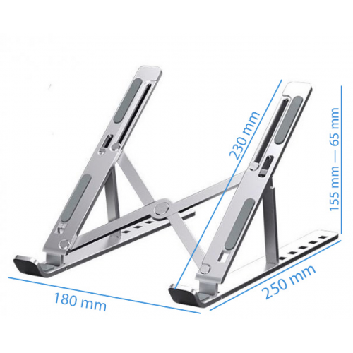 Aluminum Alloy Laptop Stand Hanging Adjustable Hand Holding Foldable Portable Heat Dissipation Height Booster_7