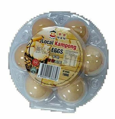 N&N Local Kampong Eggs (6 per pack)-当地甘榜蛋_0