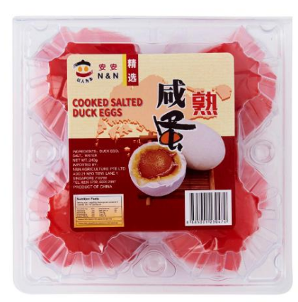 N&N Cooked Salted Duck Eggs (Vacuum Pack) - Ready (4 per pack)-咸蛋(熟)_0