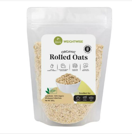 Organic Rolled Oats (500 g)_0