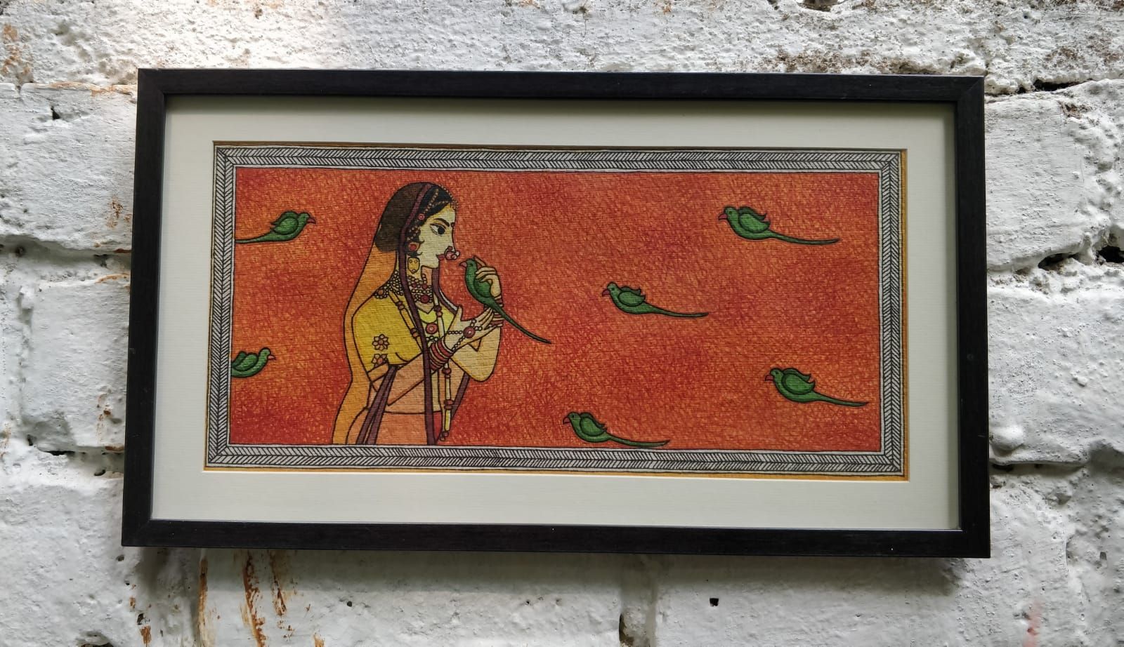 Rajasthani Rajput queen painting frame_0