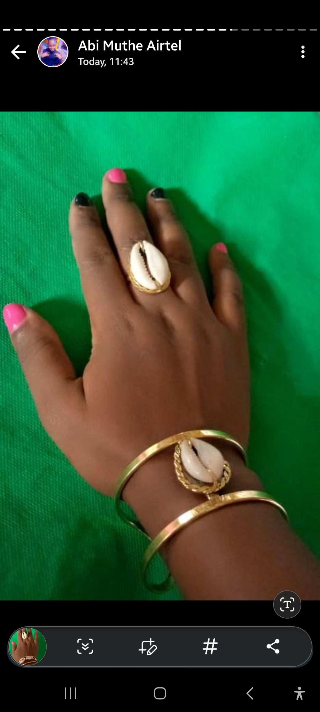 Brass bangle cuff set _0