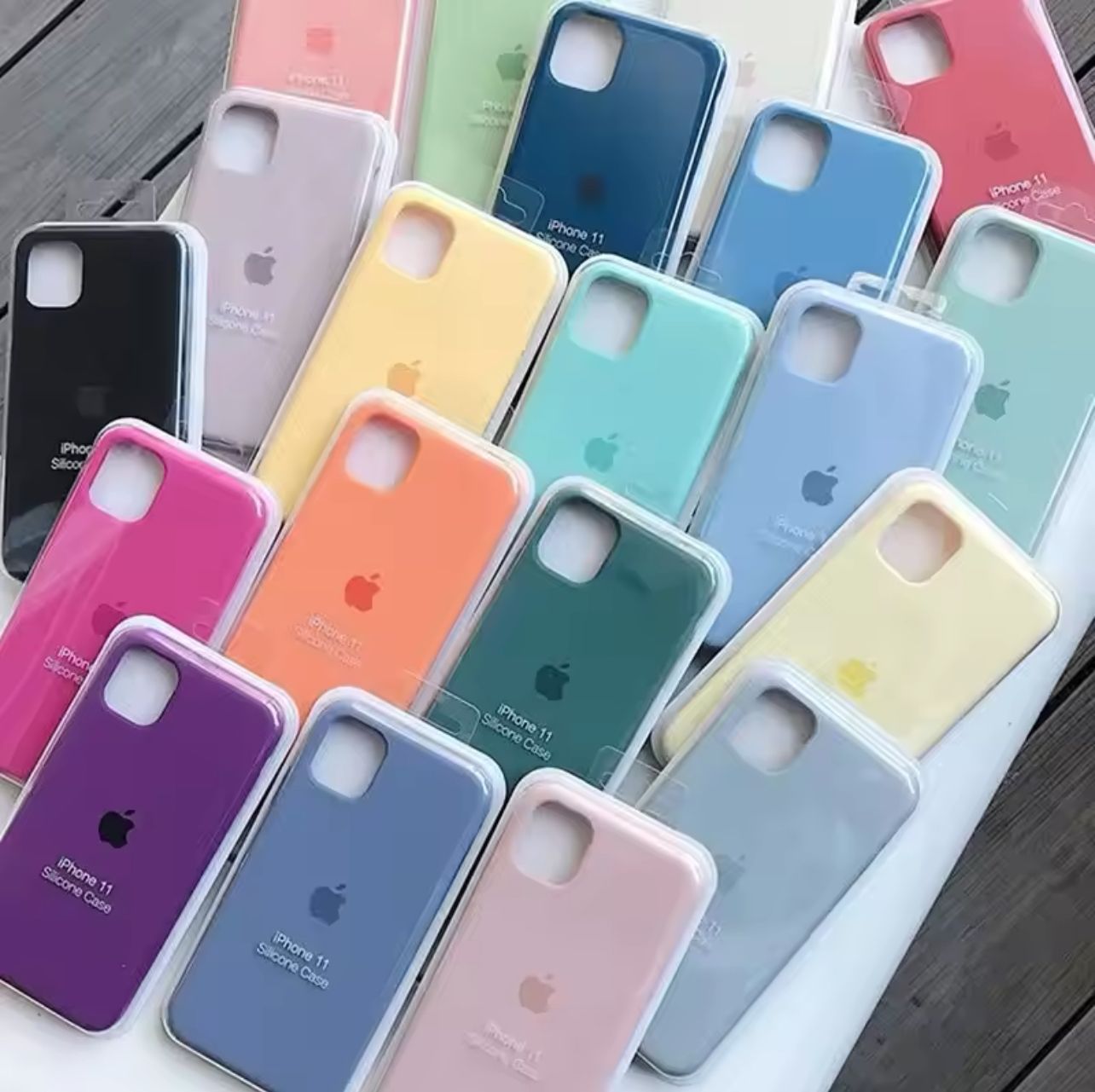 Capas de silicone originais para Apple iPhone, capas oficiais para iPhone 15, 11, 14, 13, 12 Pro Max, 13, 11, 15, 12 Pro, 7, 8, SE, 2020_6