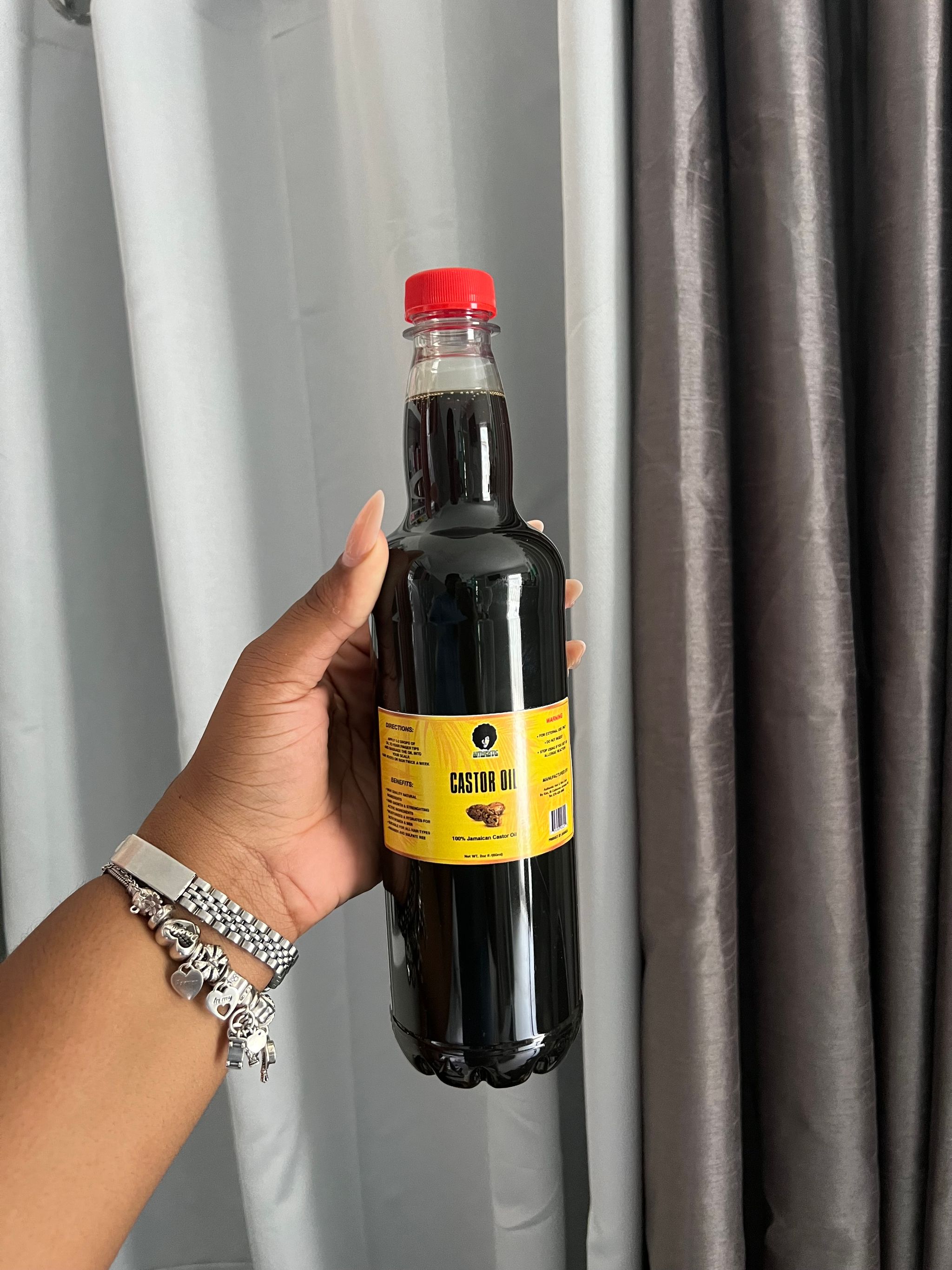 1 Litre Jamaican Castor oil _0