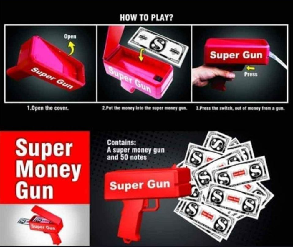 Money Rain Money Gun Relieve Your Stress_1