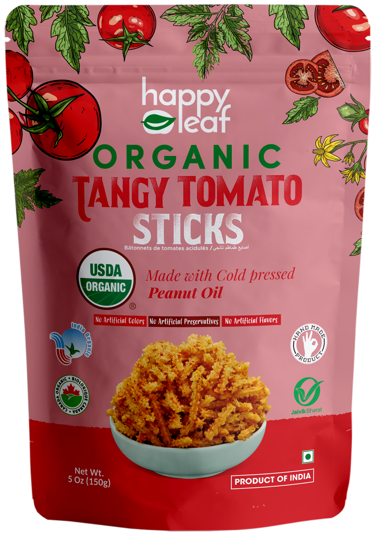 HAPPY LEAF Tangy Tomato Sticks 150g_0