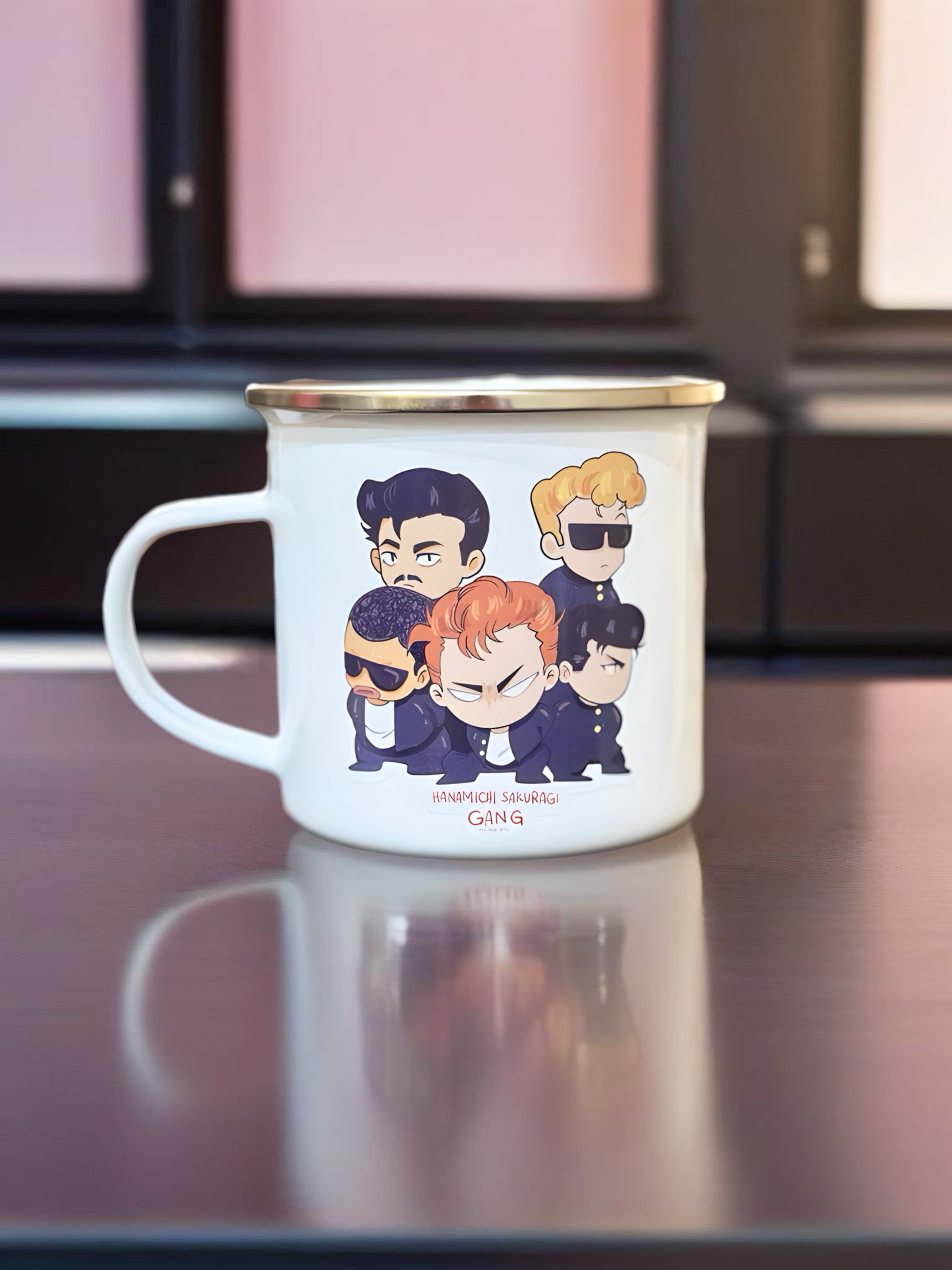 Slam dunk gang Enamel mug_1