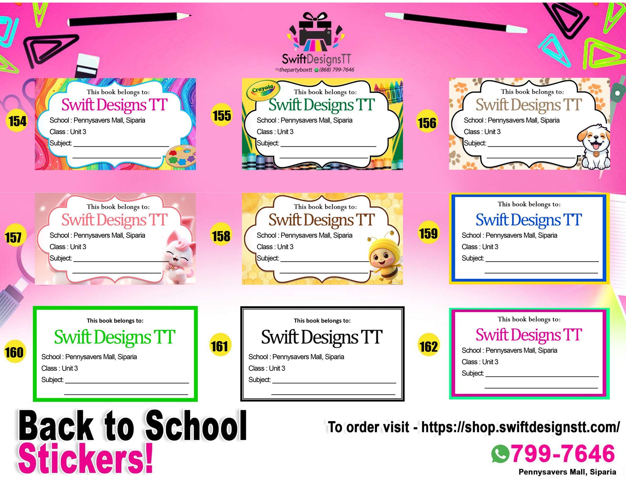 12PCS- School Book Labels _17