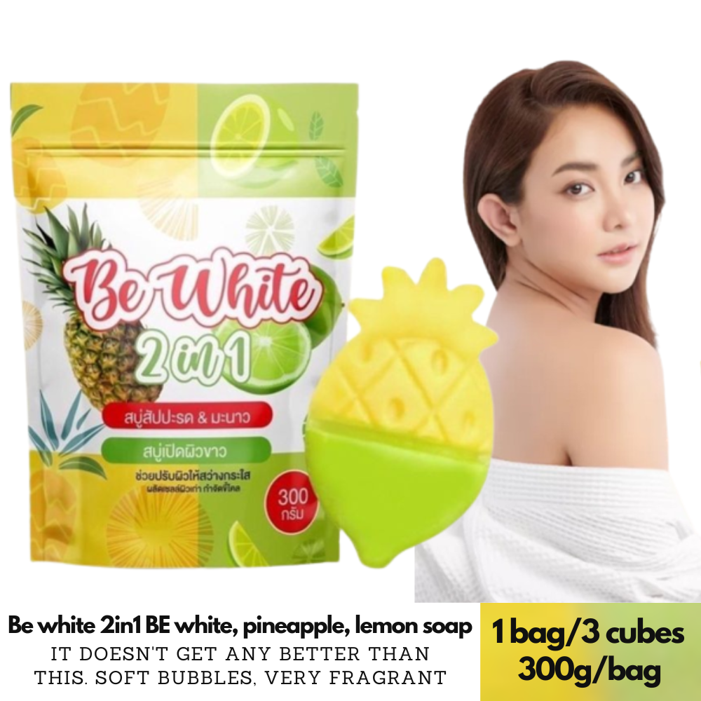 BE WHITE 2in1 Pineapple Lime Soap_0