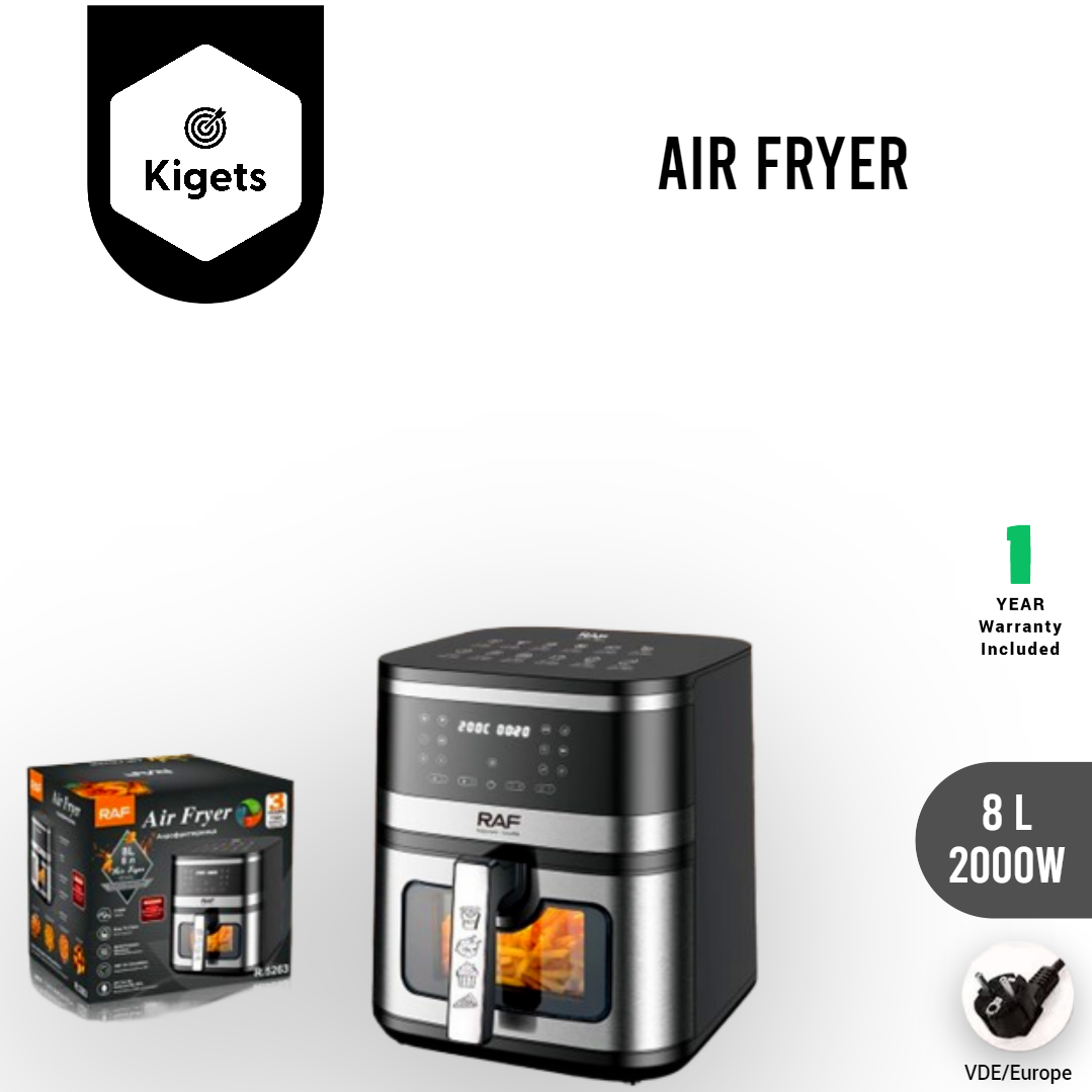 8L Digital Air Fryer With Visible Window  _8