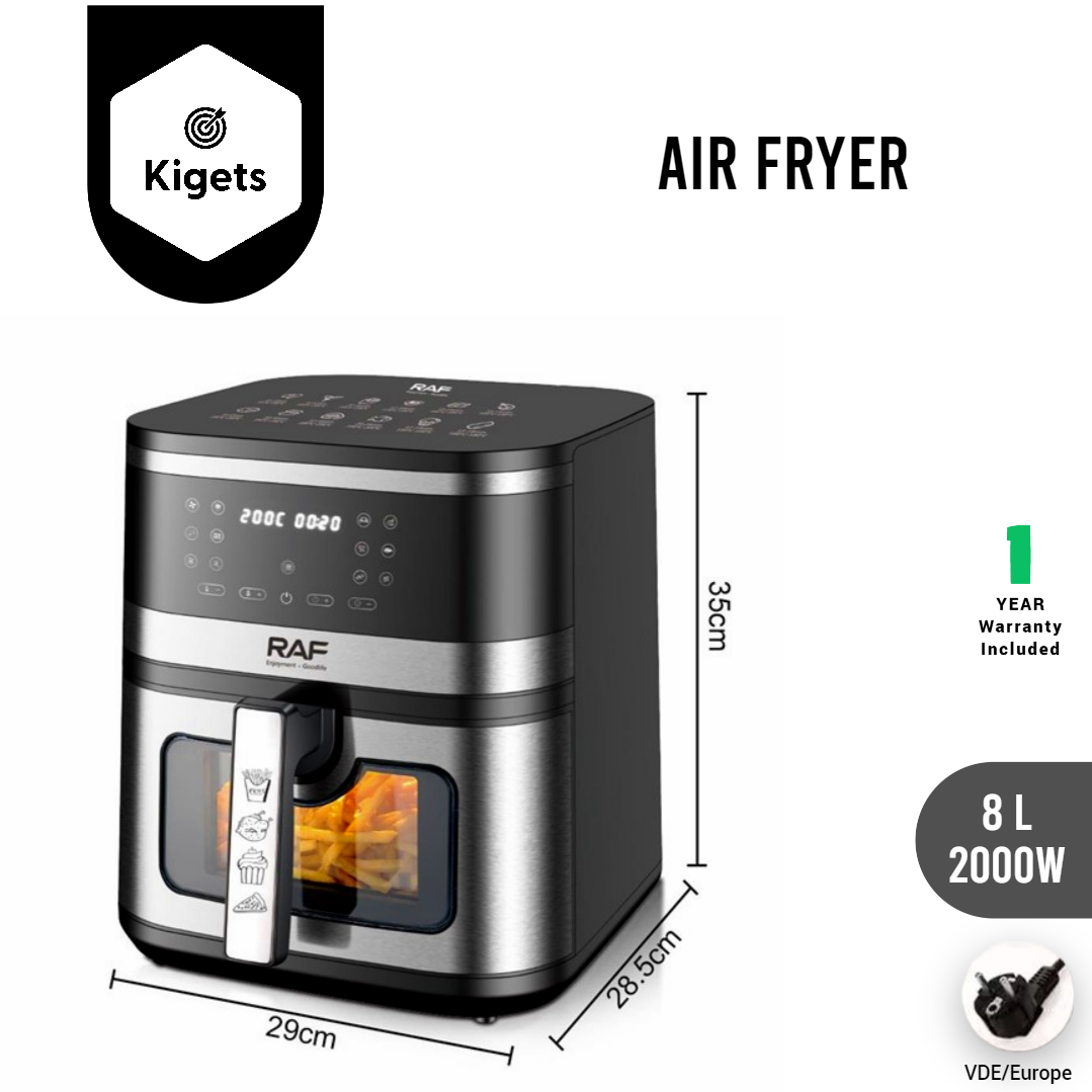 8L Digital Air Fryer With Visible Window  _4