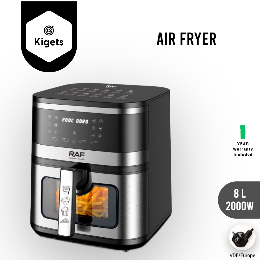 8L Digital Air Fryer With Visible Window  _1