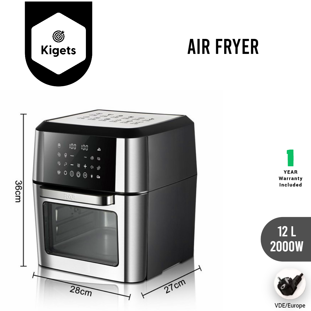 12L Digital Air Fryer With Rotisserie Function 2_3