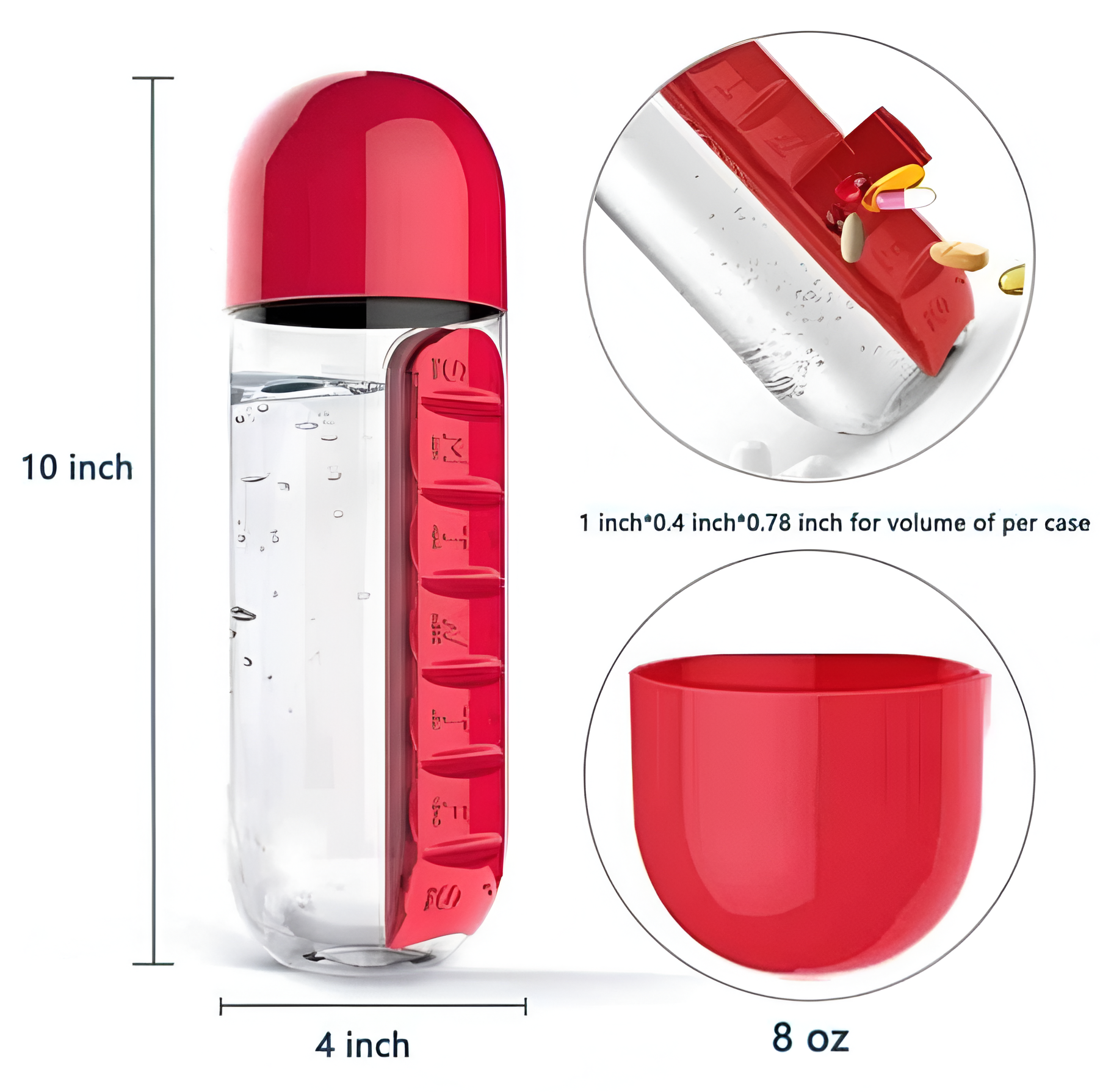 Daily Pill Box Organizer with Water Bottle_2