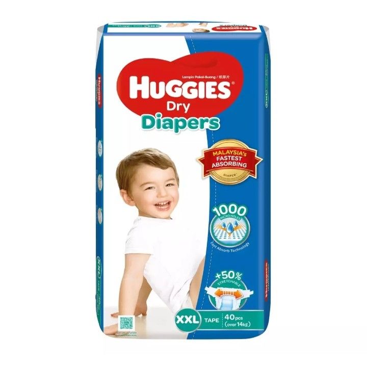 HUGGIES DRY SJP XXL40 1X40'S_0