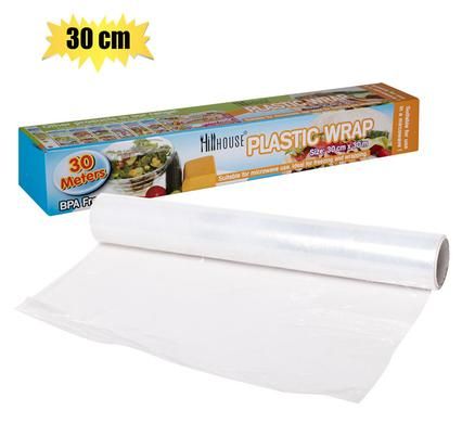  DISPOSABLE ROLL PLASTIC WRAP 30cmx30m_0