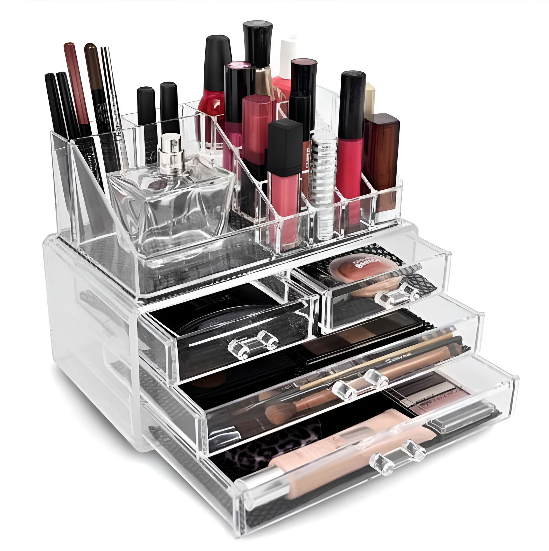 Acrylic Cosmetic Organizer, 3 Drawer Set_0