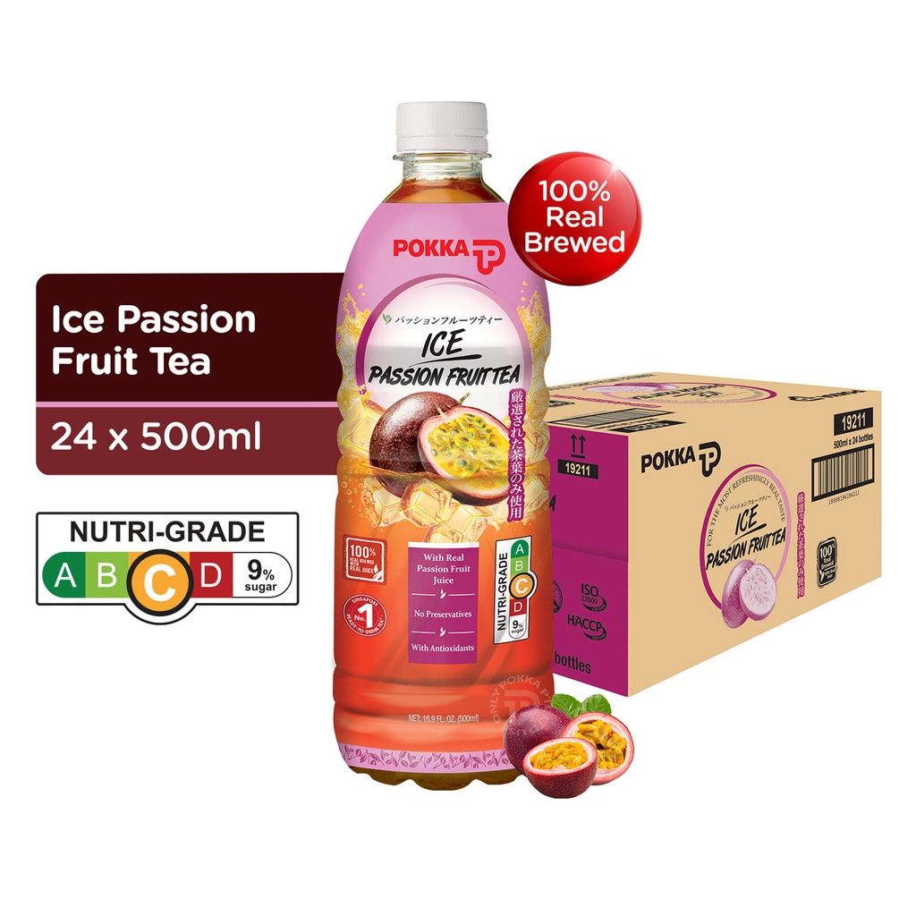 POKKA PASSION FRUIT TEA PET 24X500ML_0