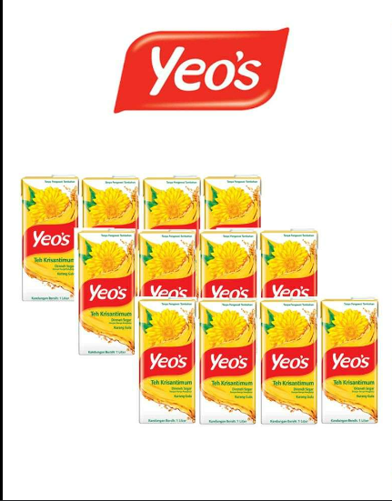 YEO'S CHRYS TEA 12 x 1L_0