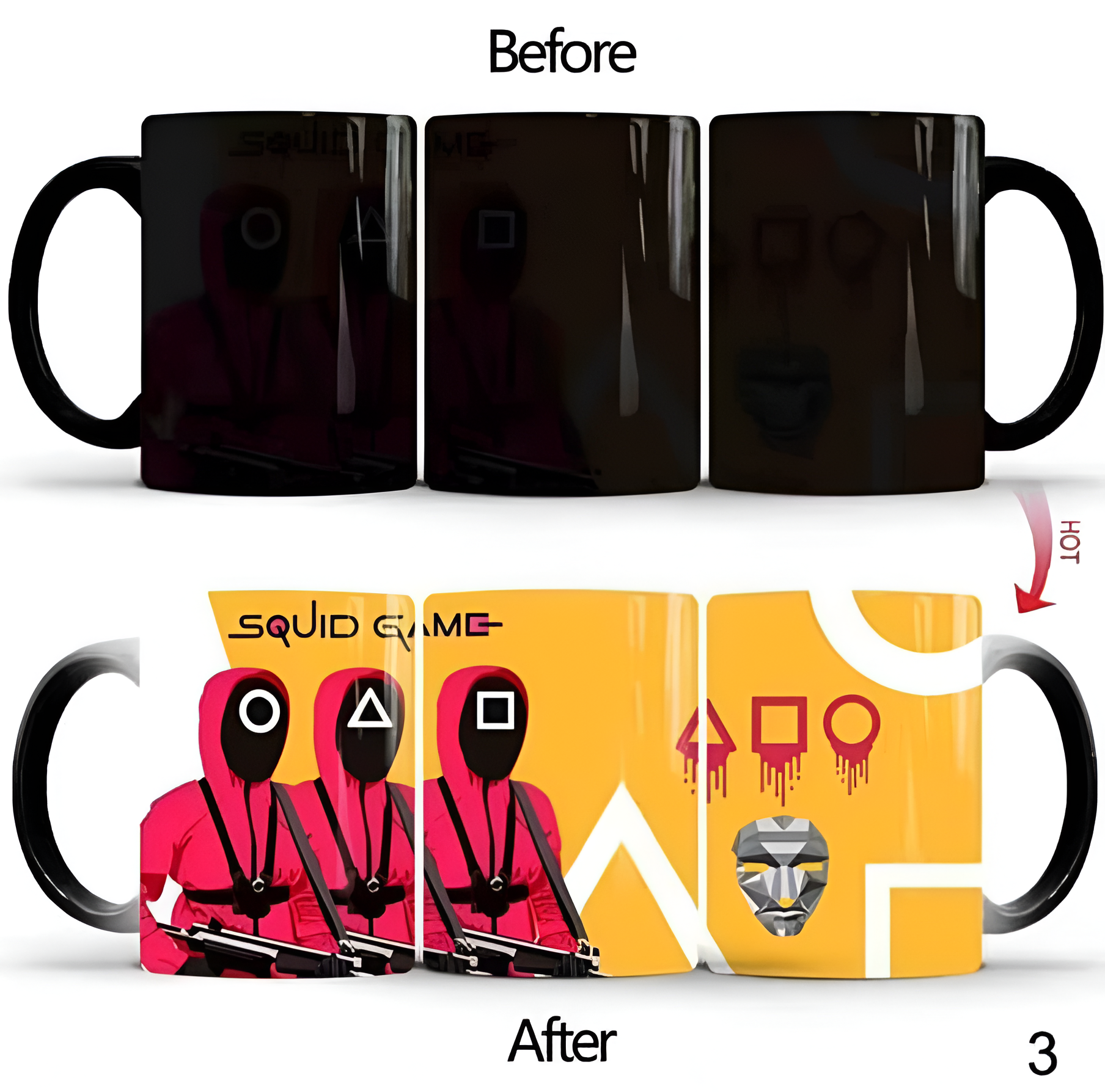 Squid Game, Color Changing Magic Mug, Available In 5 Designs_5