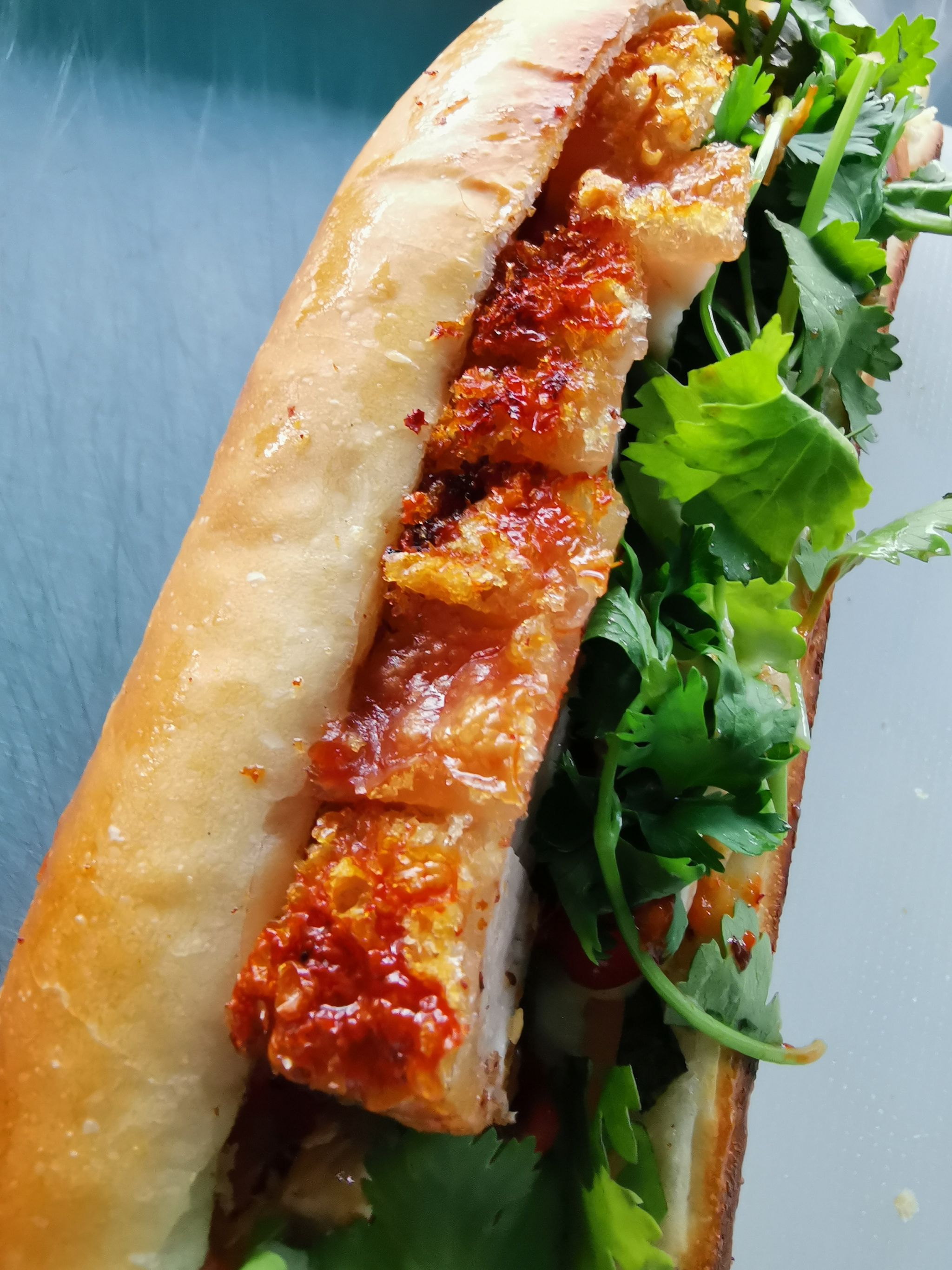 Vietnamese Roasted Pork Banh Mi (with Crispy Skin)_0