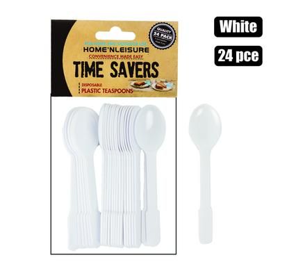  CUTLERY PLASTIC TEASPOONS 24 PIECES_0