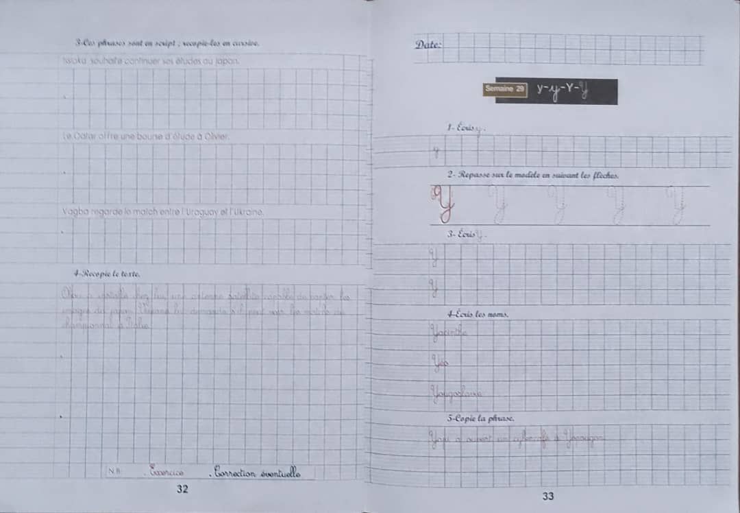 CM1 Mon cahier d'Ecriture CM1 - Editions FABS_2