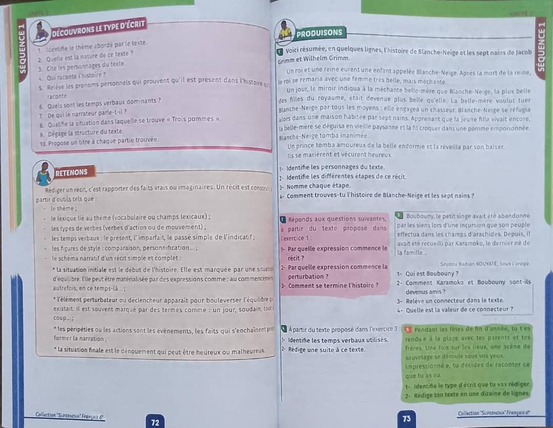Mon Livre de Francais 6ieme (Super Nova)_2