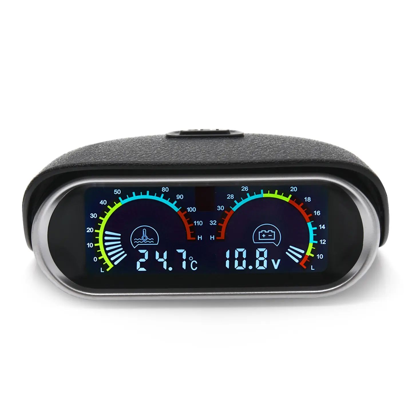 2 in 1 lcd car water temp gauge and volt meter 12vand 24v barang baru_1